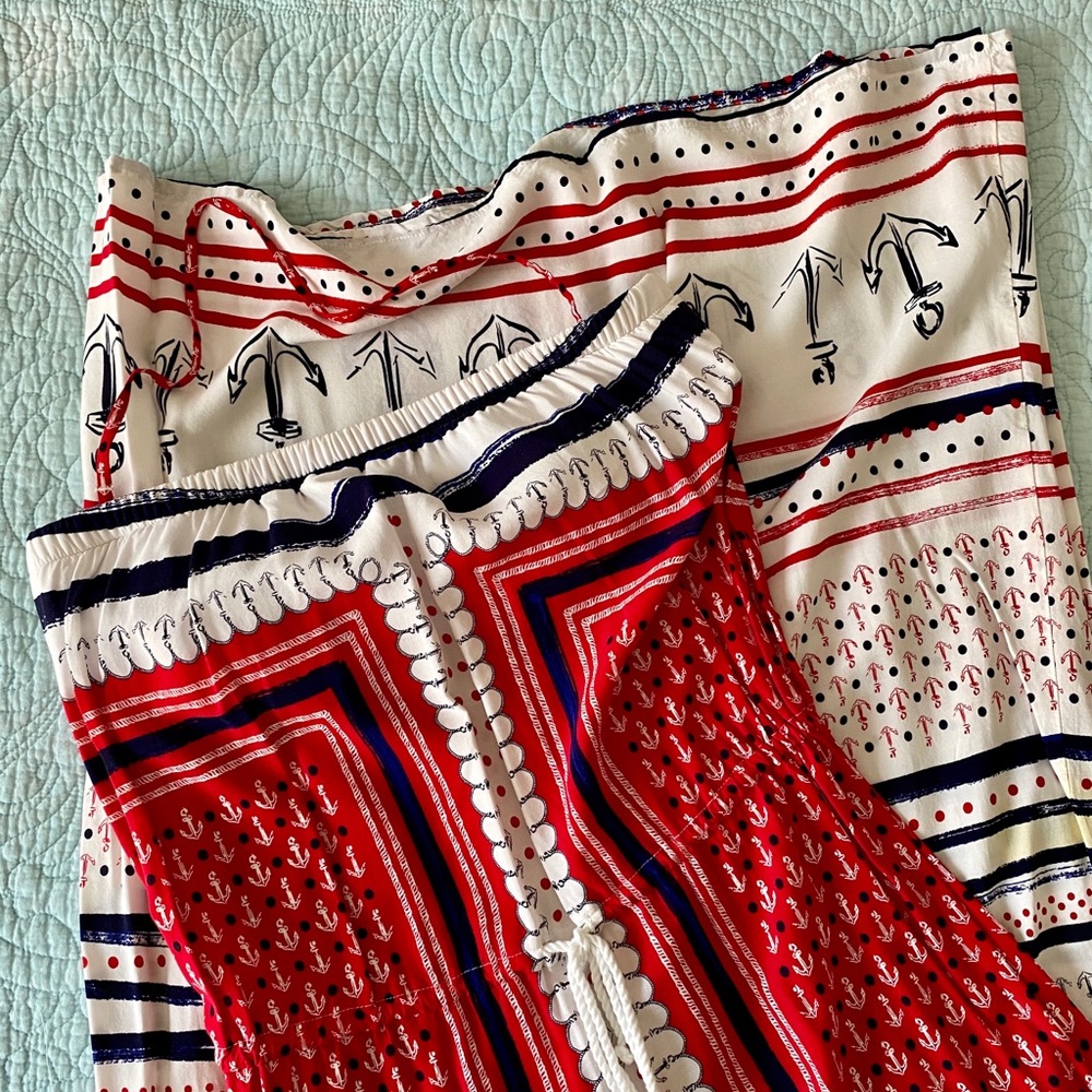 Sperry Red and White Nautical Maxi Dress - Picture 2 of 9